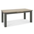 Oakham Dark Grey & Scandi Oak Extending Dining Table - 8-10 Seater - 180cm-225cm