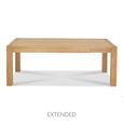 Turin Light Oak Extending Dining Table - 4-6 Seater - 125cm-165cm - Medium End