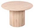 Bern Fluted Round Dining Table - 4 Seater - 120cm - Oak - Drum Base