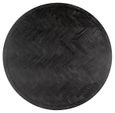 Blackbone Black and Brass 6 Seater Round Dining Table with Spider Legs