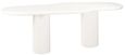 Bloomstone White Lime Plaster 12 Seater Pedestal Dining Table