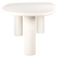 Bloomstone White Lime Plaster 8 Seater Pedestal Dining Table