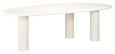 Bloomstone White Lime Plaster 8 Seater Pedestal Dining Table