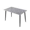 Breton Compact Dining Table - 4 Seater - 120cm - Grey Ceramic