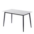 Breton Compact Dining Table - 4 Seater - 120cm - White Ceramic