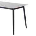 Breton Compact Dining Table - 4 Seater - 120cm - White Ceramic