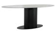 Brodman Grey Marble 8 Seater Oval Pedestal Dining Table