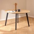 Cadiz Dining Table - 4 Seater - Round - 120cm - Oak 