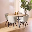 Cadiz Dining Table - 4 Seater - Round - 120cm - Oak 