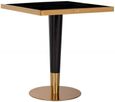 Can Roca Black Marble Effect 2 Seater Square Dining Table