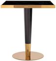 Can Roca Black Marble Effect 2 Seater Square Dining Table