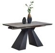 Cassino Dining Table - Extending - 4-8 Seater - 140cm-200cm - Grey Ceramic
