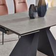 Cassino Dining Table - Extending - 4-8 Seater - 140cm-200cm - Grey Ceramic