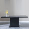 Clearance - Morgan 6 Seater Black Ceramic Fluted Dining Table - 180cm thumbnail 2
