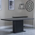Clearance - Morgan 6 Seater Black Ceramic Fluted Dining Table - 180cm thumbnail 3