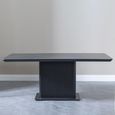 Clearance - Morgan 6 Seater Black Ceramic Fluted Dining Table - 180cm thumbnail 4