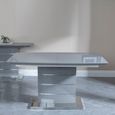 Clearance - Rimini 4-6 Seater Grey Gloss Extending Dining Table - 140cm-180cm thumbnail 2