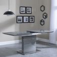 Clearance - Rimini 4-6 Seater Grey Gloss Extending Dining Table - 140cm-180cm thumbnail 3