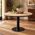 Wooden 4 Seater 107cm Round Dining Table thumbnail
