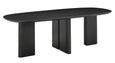 Durban Dark Wood 12 Seater Oval Dining Table