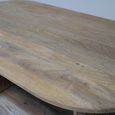 Dining Table - Mango Wood - 6 Seater - 185cm - Oval