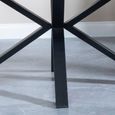 Clearance - Ezra 8 Seater Grey Dining Table with Black Spider Legs - 180cm