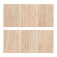 Fictus Travertine Beige 6 Seater Round Pedestal Dining Table