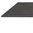 Heaven Dining Table - 8 Seater - 200cm - Black Ceramic - with Star Legs