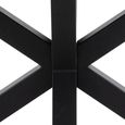 Heaven Dining Table - 8 Seater - 200cm - Black Ceramic - with Star Legs