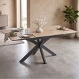 Infiniti Dune Oak Butterfly Extending Dining Table - 140cm-180cm - 4-8 Seater - Spider Leg