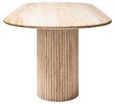 La Cantera Travertine Beige 10 Seater Oval Pedestal Dining Table