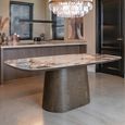 Langford Dining Table - 200cm - 8 Seater - Pedestal - Ceramic