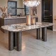 Langford Dining Table - 230cm - 10 Seater - Pedestal - Ceramic