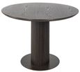 Luxor Brushed Brass Ribbed 10 Seater Oval Pedestal Dining Table