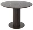 Luxor Brushed Brass Ribbed 12 Seater Oval Pedestal Dining Table