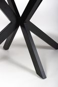 Manhattan Extending Dining Table - Grey - 6-8 Seater - 180cm-220cm - Black Spider Legs Base