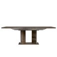 Modern Medea Extending Pedestal Dining Table - 6-10 Seater - 180cm-255cm - Vintage Oak