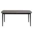 Montreux Extending Dining Table - 6-8 Seater - 180cm-219cm - Black