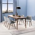 Montreux Extending Dining Table - 6-8 Seater - 180cm-219cm - Walnut