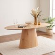 Palma Oak 6 Seater 180cm Oval Dining Table thumbnail
