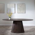 Palma Oval Dining Table - 6 Seater - 180cm - Walnut