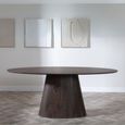 Palma Oval Dining Table - 6 Seater - 180cm - Walnut