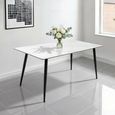 Riga Dining Table - 6 Seater - 160cm - Snow White Sintered Stone