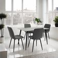 Riga Dining Table - 4 Seater - 130cm - Italy Grey Sintered Stone