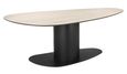 Ritz Beige Ceramic Top 8 Seater Pedestal Dining Table