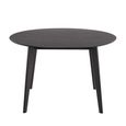 Roxby Round Dining Table - 4 Seater - 120cm - Black