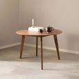 Roxby Round Dining Table - 2 Seater - 105cm - Walnut