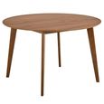 Roxby Round Dining Table - 4 Seater - 120cm - Walnut
