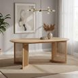 Soho Dining Table - Oval - Slatted Base -  8 Seater - 200cm - Oak