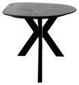 Trocadero Black Marble 8 Seater Dining Table with Spider Legs
